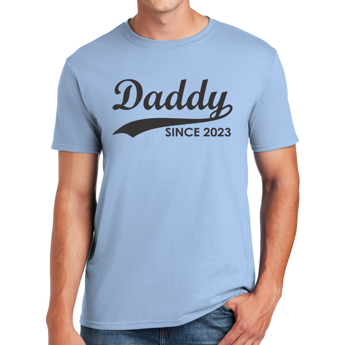 Daddy Since 2023 Awesome Dad T-shirt