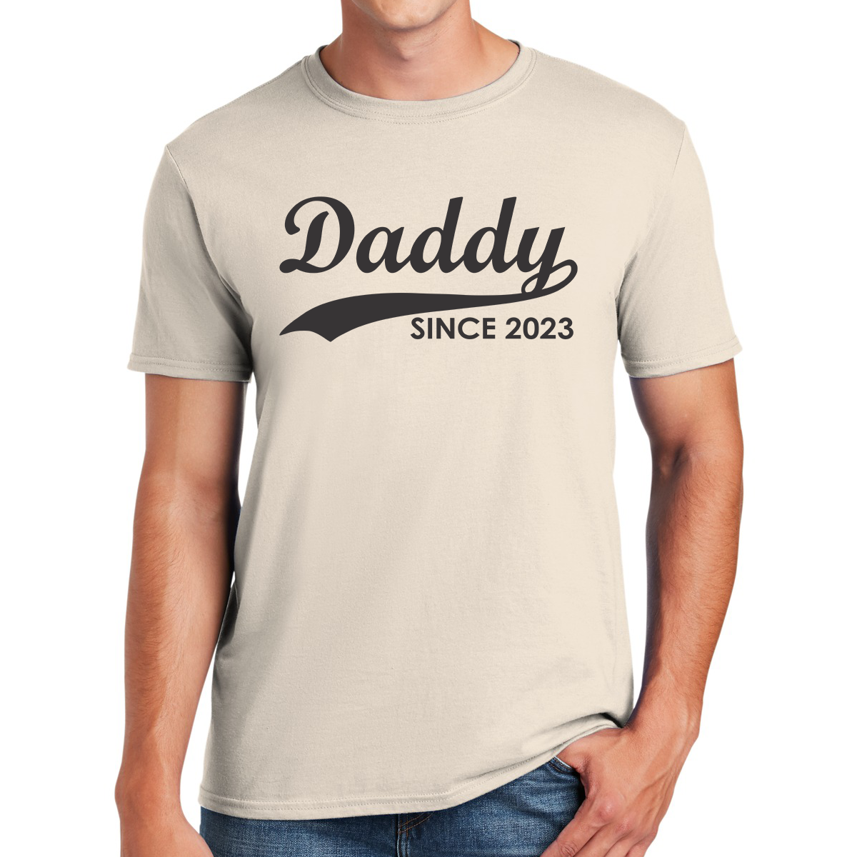 Daddy Since 2023 Awesome Dad T-shirt