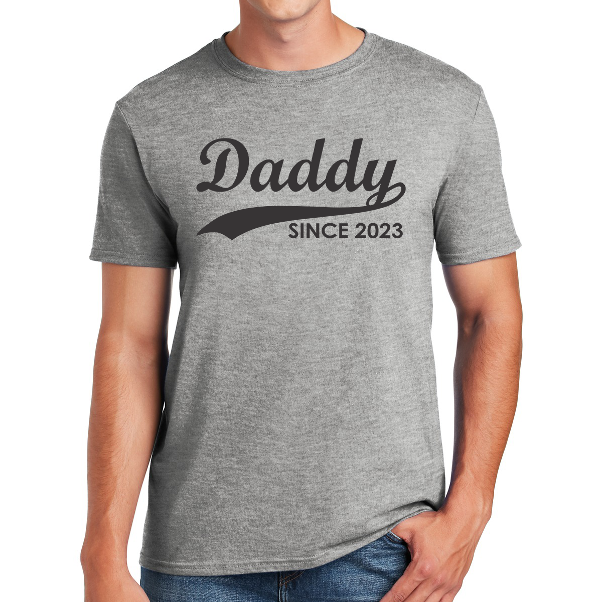 Daddy Since 2023 Awesome Dad T-shirt