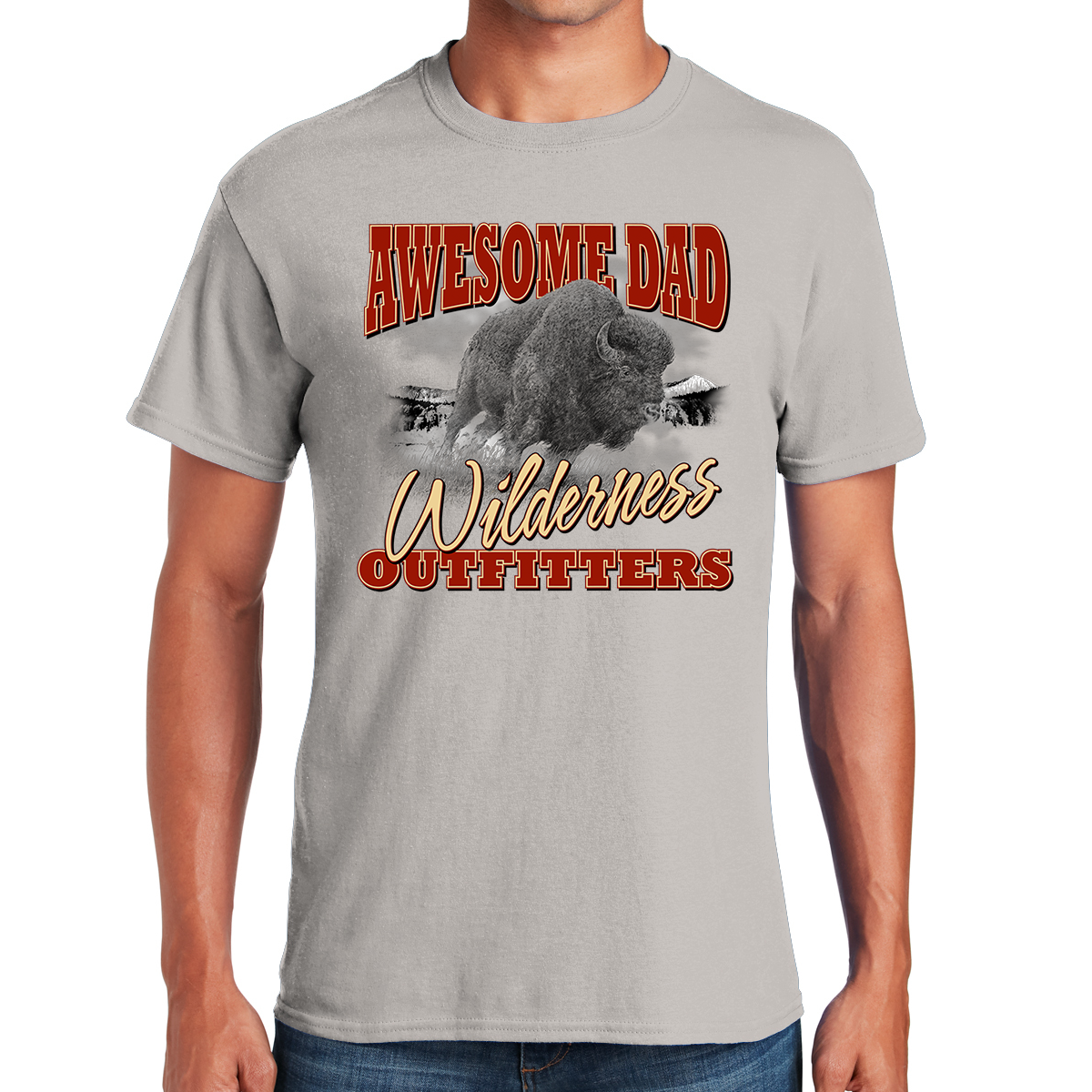 Wilderness Outfitters The Journey Of An Awesome Dad Gifts for Dads T-shirt