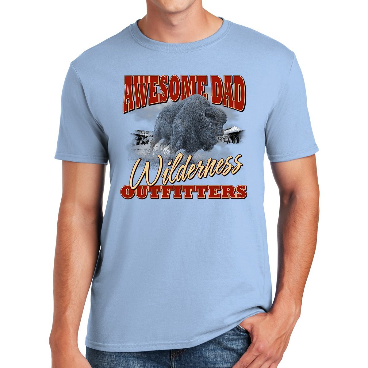 Wilderness Outfitters The Journey Of An Awesome Dad Gifts for Dads T-shirt