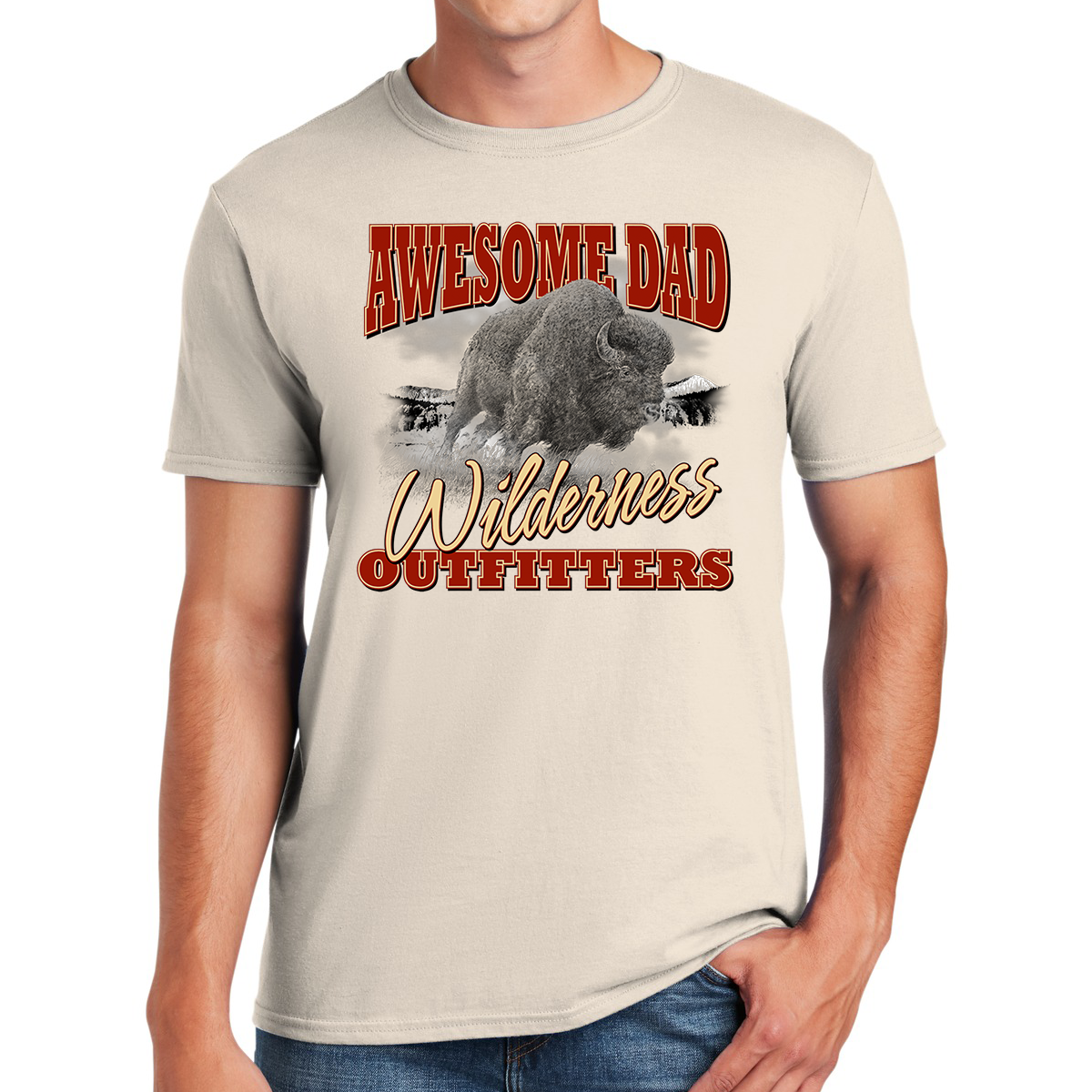 Wilderness Outfitters The Journey Of An Awesome Dad Gifts for Dads T-shirt