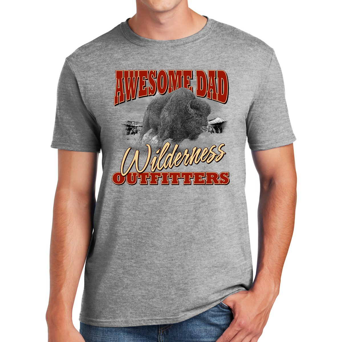 Wilderness Outfitters The Journey Of An Awesome Dad Gifts for Dads T-shirt