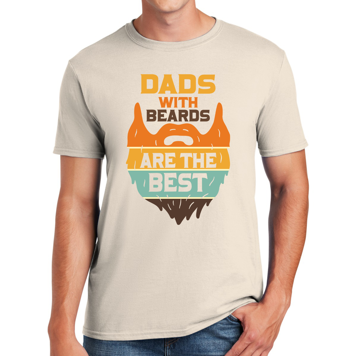 Dads With Beards Are The Best Simply the Best Awesome Dad T-shirt