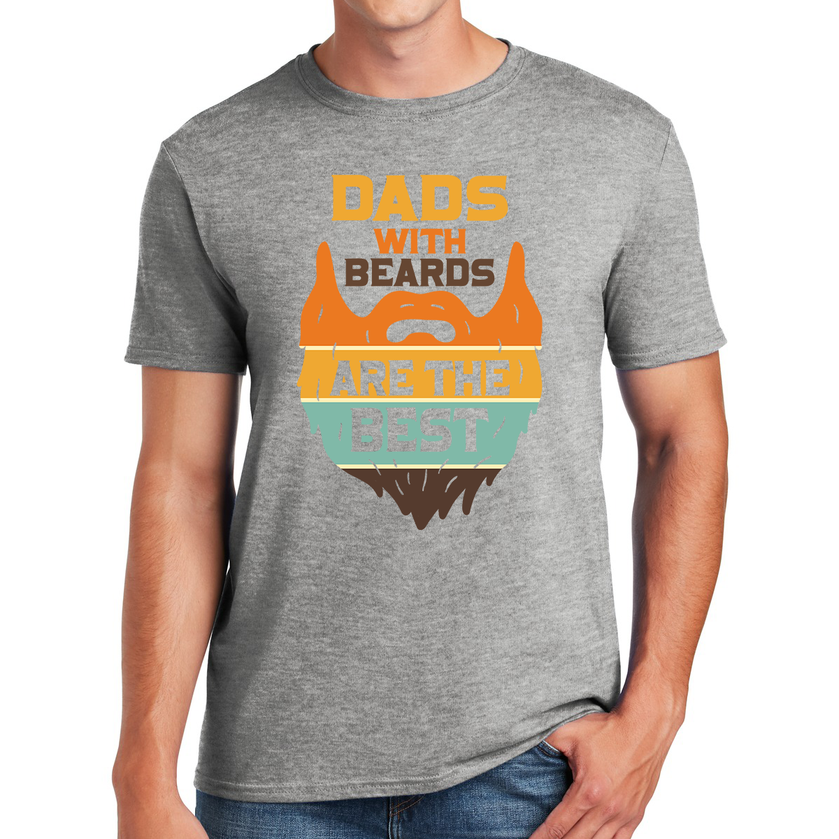 Dads With Beards Are The Best Simply the Best Awesome Dad T-shirt